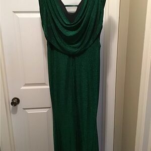 Elegant Green Body Con Evening Dress